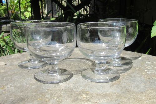 Set of Four Victorian Glass Rummers