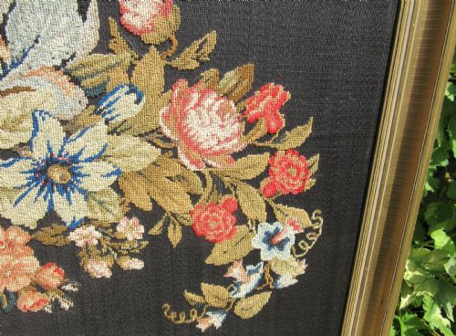 fig 1. LARGE EARLY 19th CENTURY TAPESTRY NEEDLEWORK PANEL