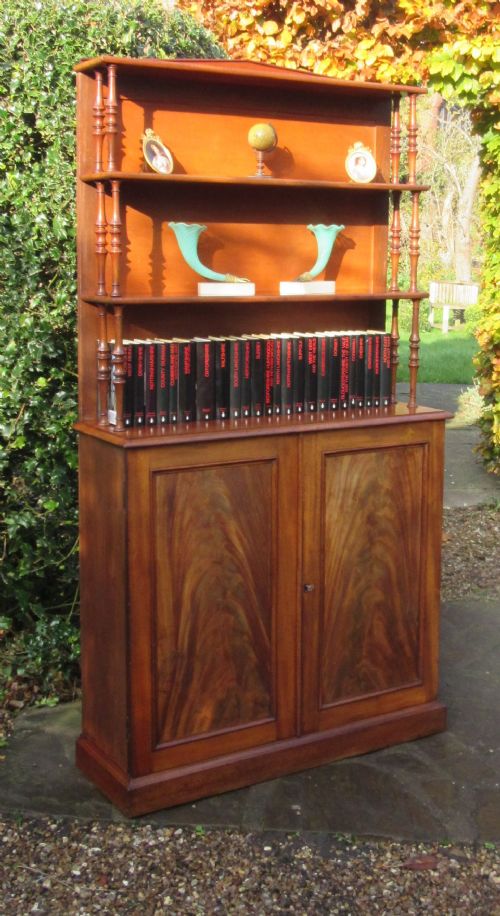 Antique Mahogany Norwich Chiffonier Bookcase C1820