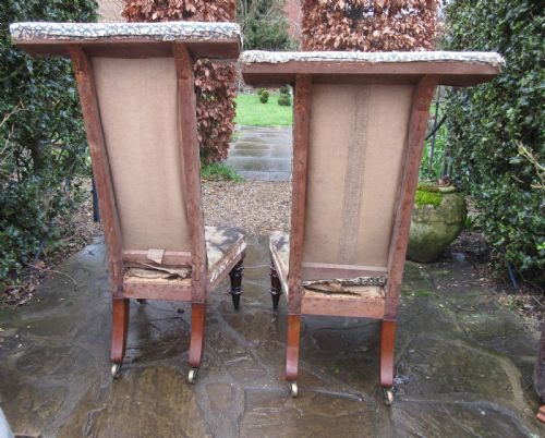 PAIR ANGERSTEIN ROSEWOOD PRIE DIEU CHAIRS C1840 - ADDITIONAL PHOTO 3