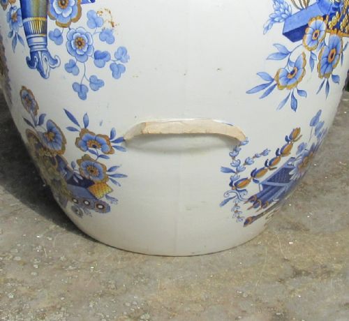 LARGE SPODE TROPHIES MARBLE PATTERN WATER JUG C1830 - ADDITIONAL PHOTO 3