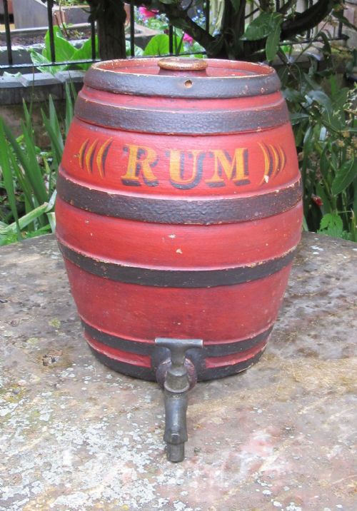 Antique Stoneware 'Rum' Spirit Barrel C1860