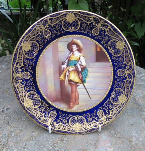 Paragon Porcelain Cabinet Plate F. Micklewright C1910