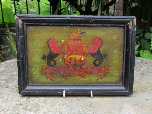 19th Century Painted Coaching Panel