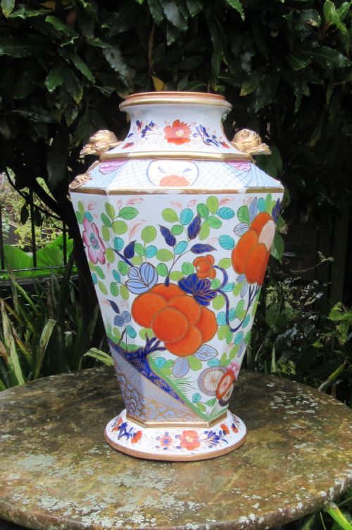 Large Mason's Ironstone Vase C1860