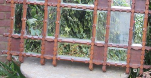 UNUSUAL 'OXFORD MOVEMENT' OAK MIRROR - ADDITIONAL PHOTO 1