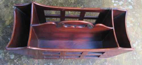 fig 1. GEORGIAN YEW TREE LETTER BASKET c1820