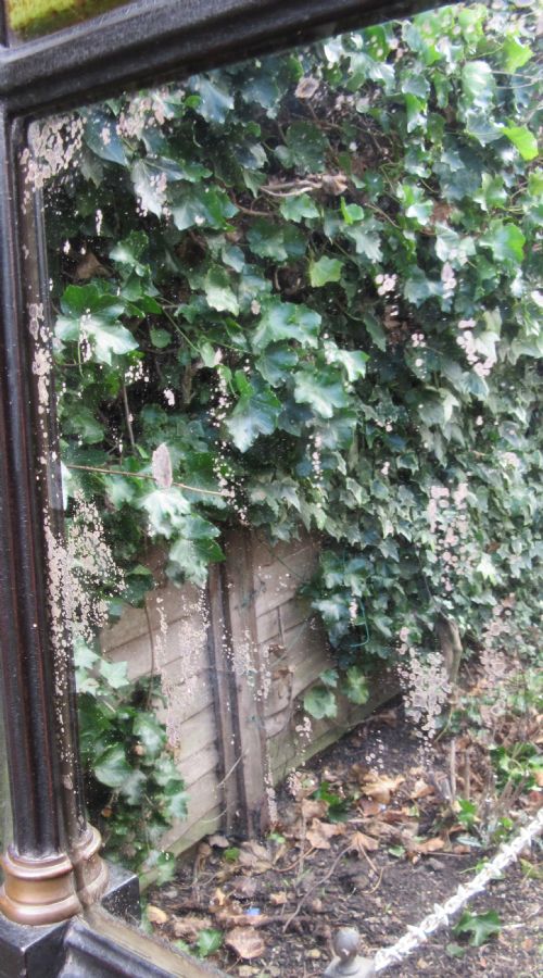 GEORGIAN MIRROR WITH SHIPPING PANEL C1820 - ADDITIONAL PHOTO 3