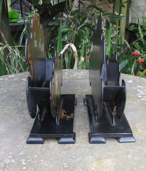 PAIR REGENCY PAPIER MACHE LETTER STANDS - ADDITIONAL PHOTO 1