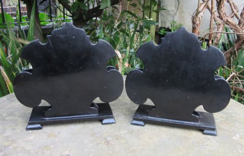 PAIR REGENCY PAPIER MACHE LETTER STANDS - ADDITIONAL PHOTO 3