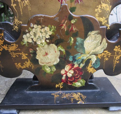 PAIR REGENCY PAPIER MACHE LETTER STANDS - ADDITIONAL PHOTO 6