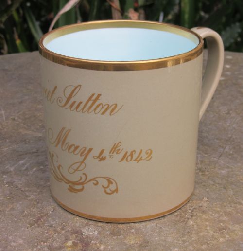Wedgwood Drabware Christening Mug 1842