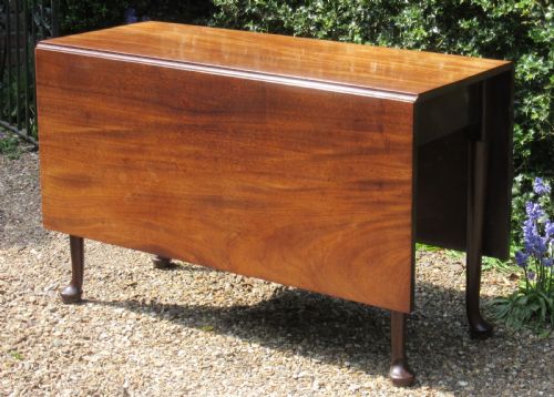 GEORGIAN MAHOGANY PAD FOOT DINING TABLE C1780 - ADDITIONAL PHOTO 5