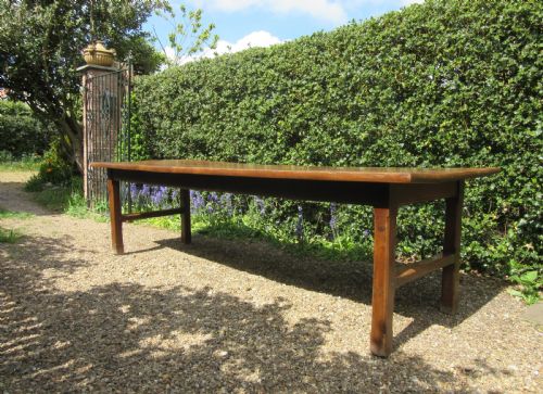 9 Foot Long Elm Farmhouse Table
