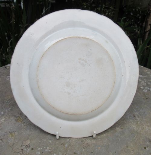 fig 1. ENGLISH BLUE & WHITE SHIPPING SERIES PLATE c1810