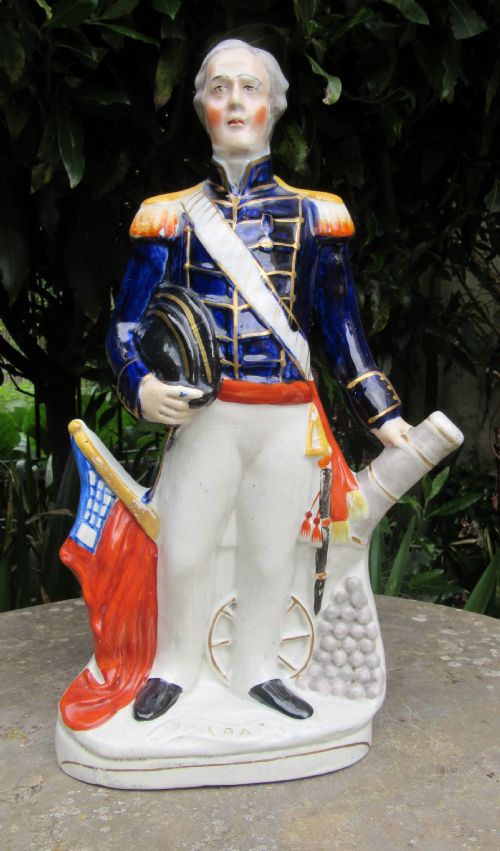 fig 1. PAIR STAFFORDSHIRE CRIMEAN WAR FIGURES NAPIER & DUNDAS c1860