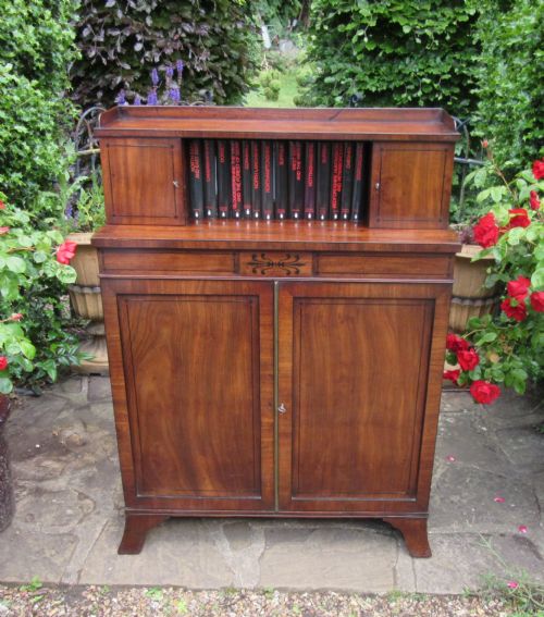 Regency Inlaid Mahogany Bookcase C1820