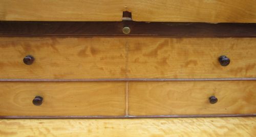 FINE QUALITY BURR WALNUT DAVENPORT C1860 - ADDITIONAL PHOTO 9