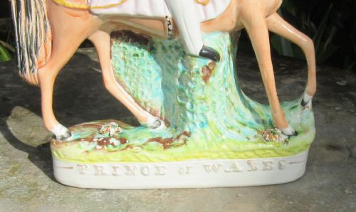fig 1. LARGE STAFFORDSHIRE FIGURE OF PRINCE OF WALES c1860