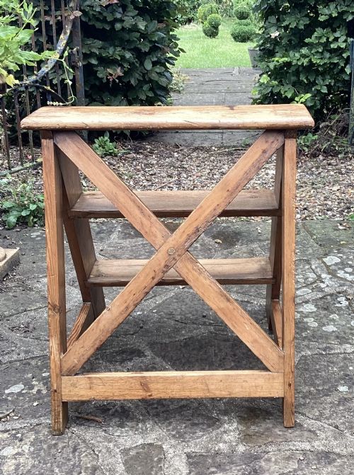 VICTORIAN COUNTRY PINE KITCHENLIBRARY STEPS - ADDITIONAL PHOTO 4