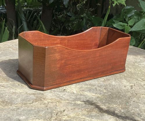 Fine Mahogany Desk Top Letter Rack
