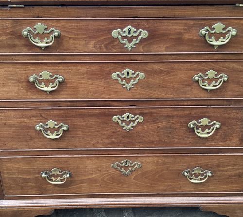 FINE GEORGIAN MAHOGANY BUREAU C1760 - ADDITIONAL PHOTO 2