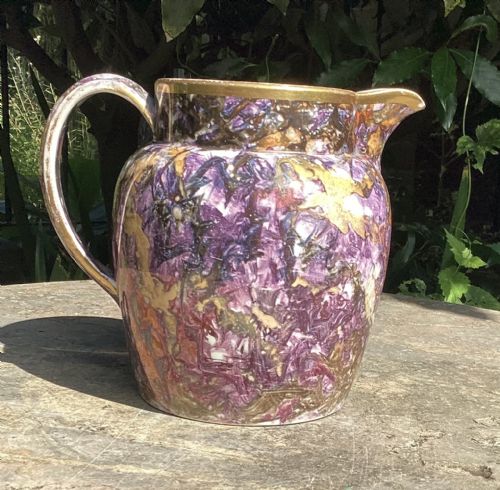 WEDGWOOD CREAMWARE VARIEGATED LUSTRE JUG C1810 - ADDITIONAL PHOTO 2
