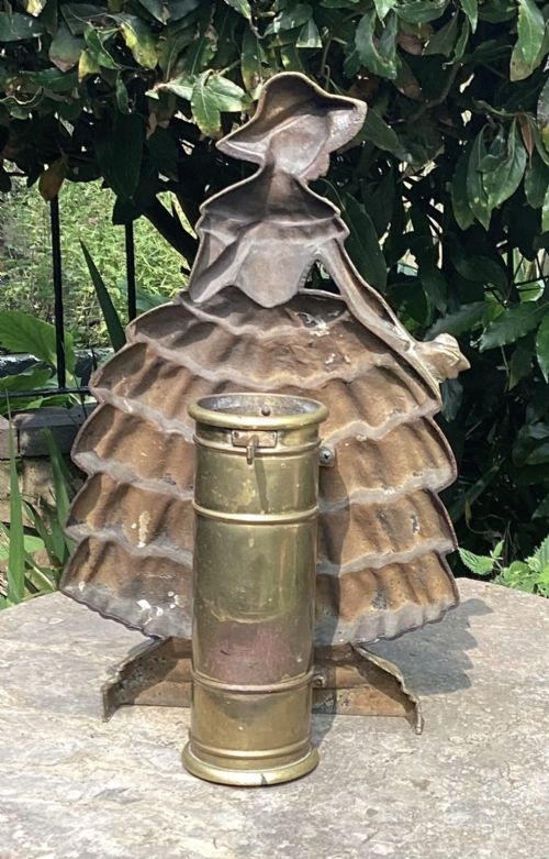 ENGLISH CRINOLINE LADY FIRESIDE COMPANION C1920 - ADDITIONAL PHOTO 2