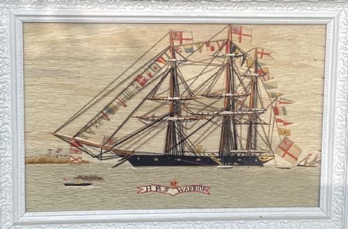 Sailor’s Woolwork Ship Hms Warrior C1870