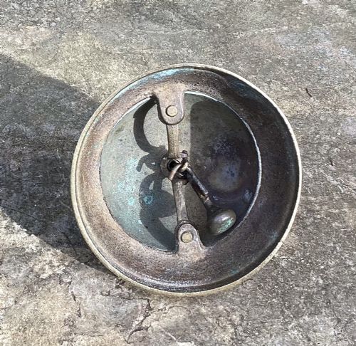 GOOD VICTORIAN BRASS COUNTRY HOUSE COUNTER BELL - ADDITIONAL PHOTO 1