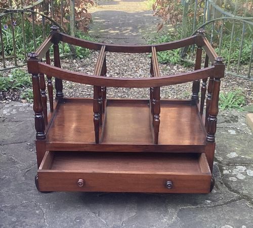 GRAND GEORGE III MAHOGANY CANTERBURY - ADDITIONAL PHOTO 4