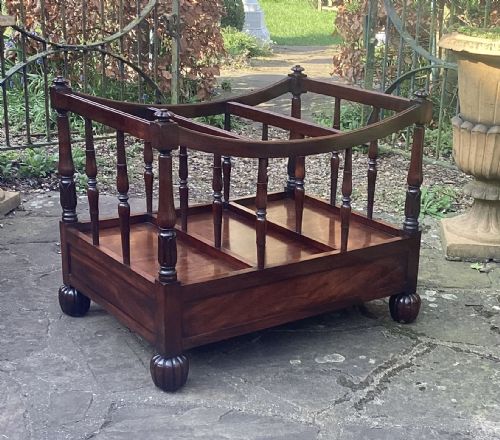 GRAND GEORGE III MAHOGANY CANTERBURY - ADDITIONAL PHOTO 7
