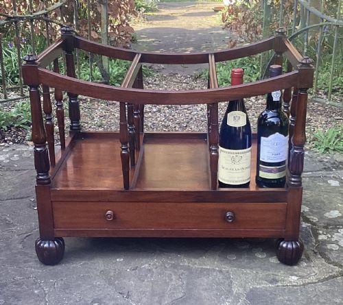 GRAND GEORGE III MAHOGANY CANTERBURY - ADDITIONAL PHOTO 8