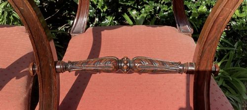 FINE SET SIX REGENCY ROSEWOOD MUNRO CHAIRS - ADDITIONAL PHOTO 10
