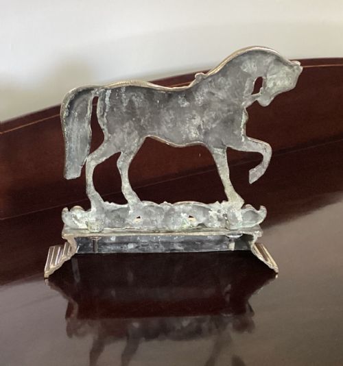FINE VICTORIAN BRASS HORSE DOOR STOP - ADDITIONAL PHOTO 1