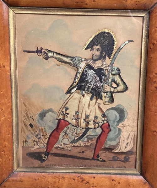fig 2. PAIR REGENCY THEATRICAL TINSEL PICTURES c1820