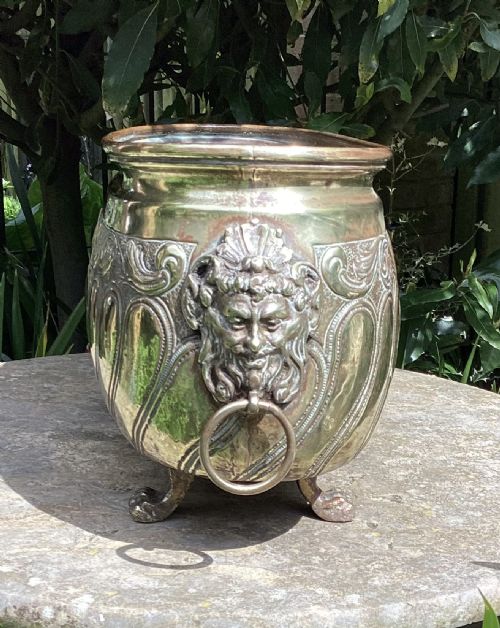 FINE BRASS JARDINIERE PLANTER C1900 - ADDITIONAL PHOTO 4