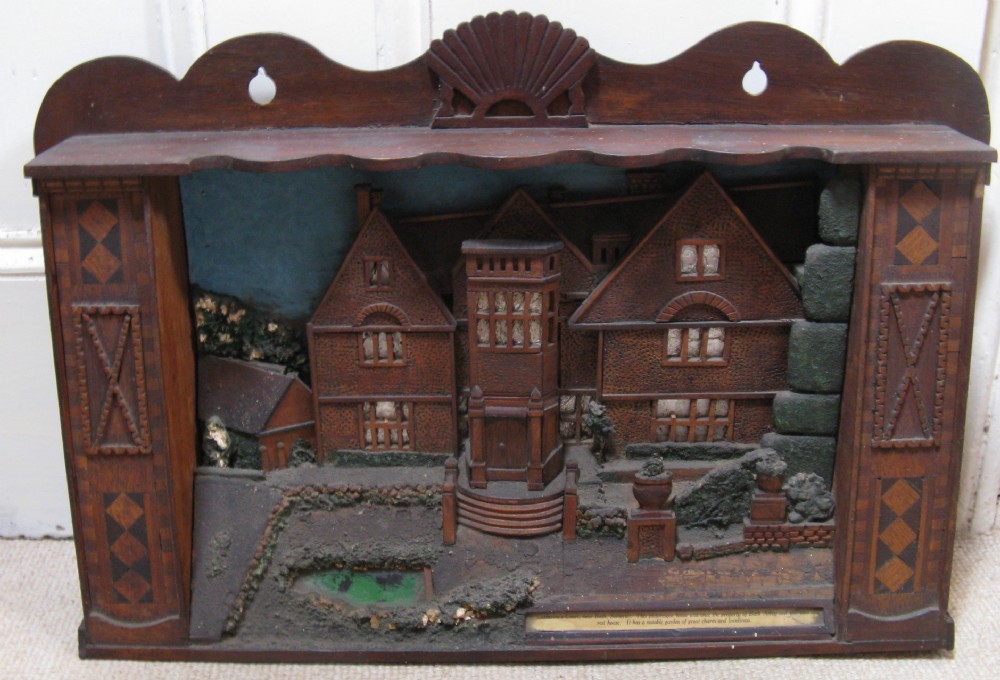 NAIVE DIORAMA SCALE MODEL OF ST. CATHERINE'S COURT, BATH circa 1920