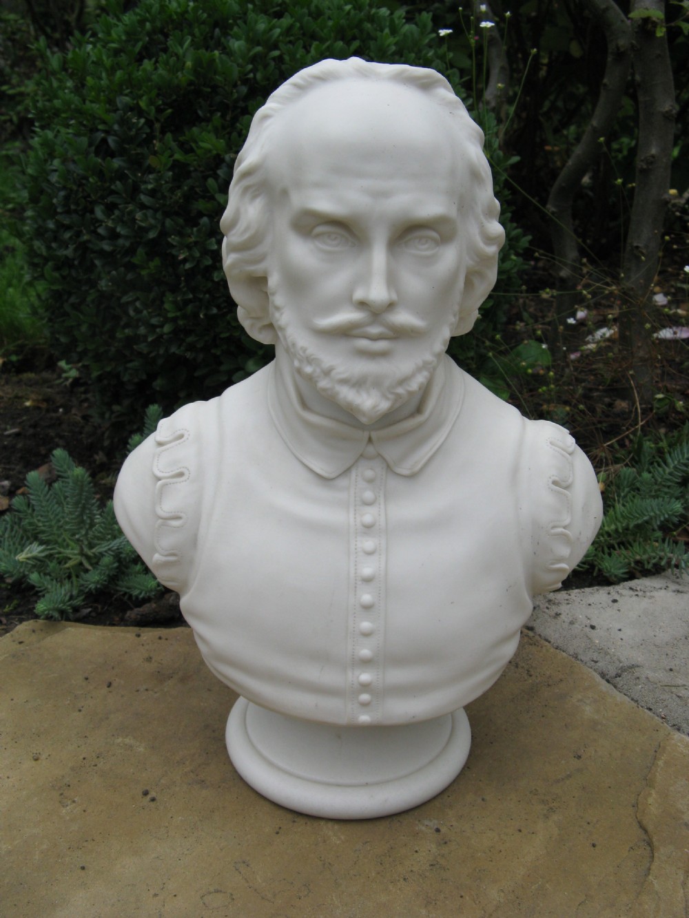 WEDGWOOD & SONS PARIAN WARE CARRARA BUST OF WILLIAM SHAKESPEARE c1860