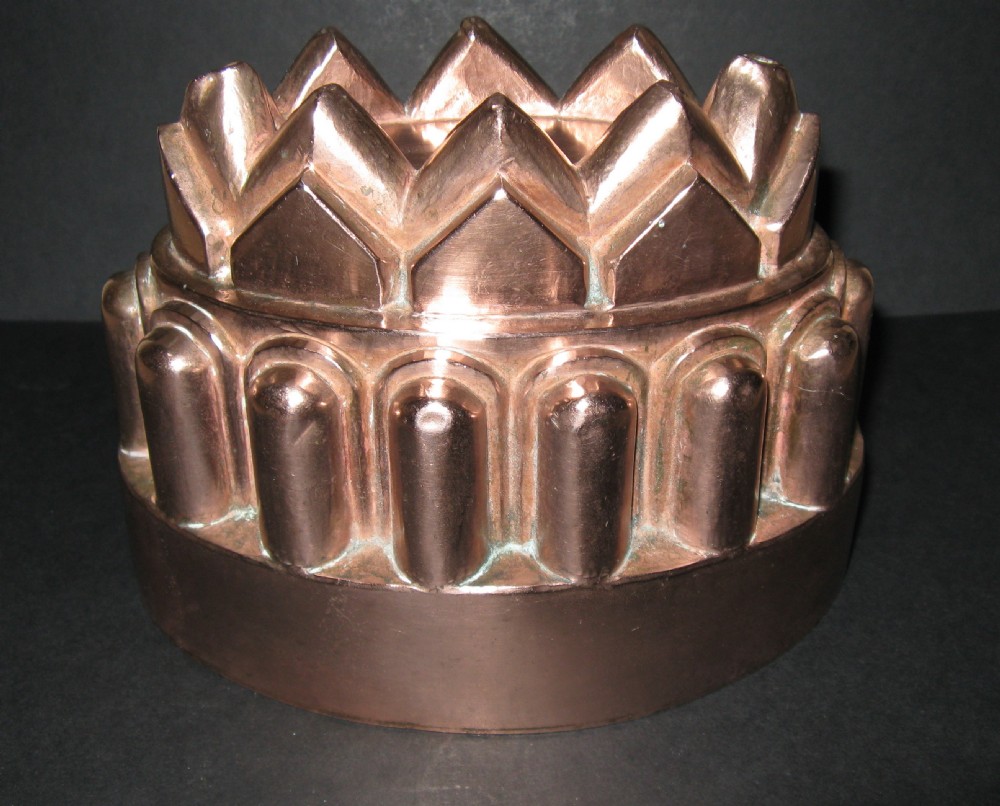 STRIKING VICTORIAN COPPER JELLY MOULD c1870