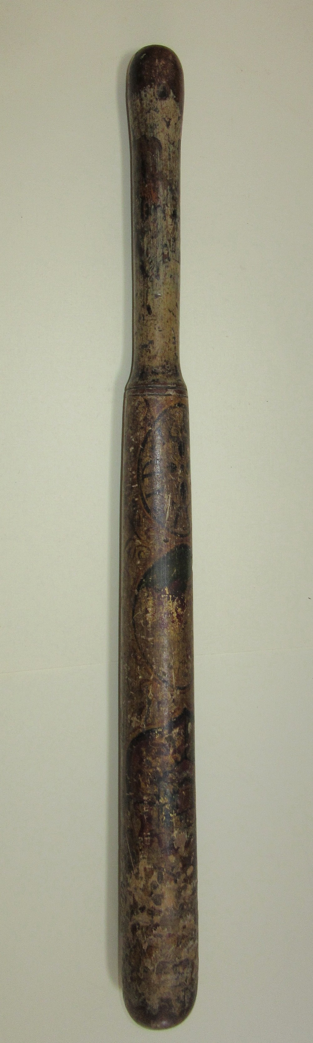 19th CENTURY PAINTED HATFIELD POLICE TRUNCHEON