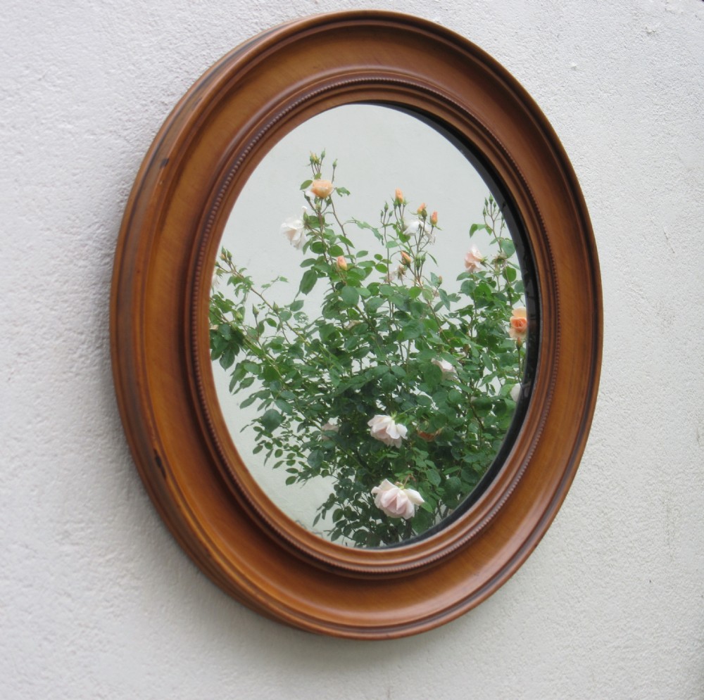 EDWARDIAN CIRCULAR WALL MIRROR C1910