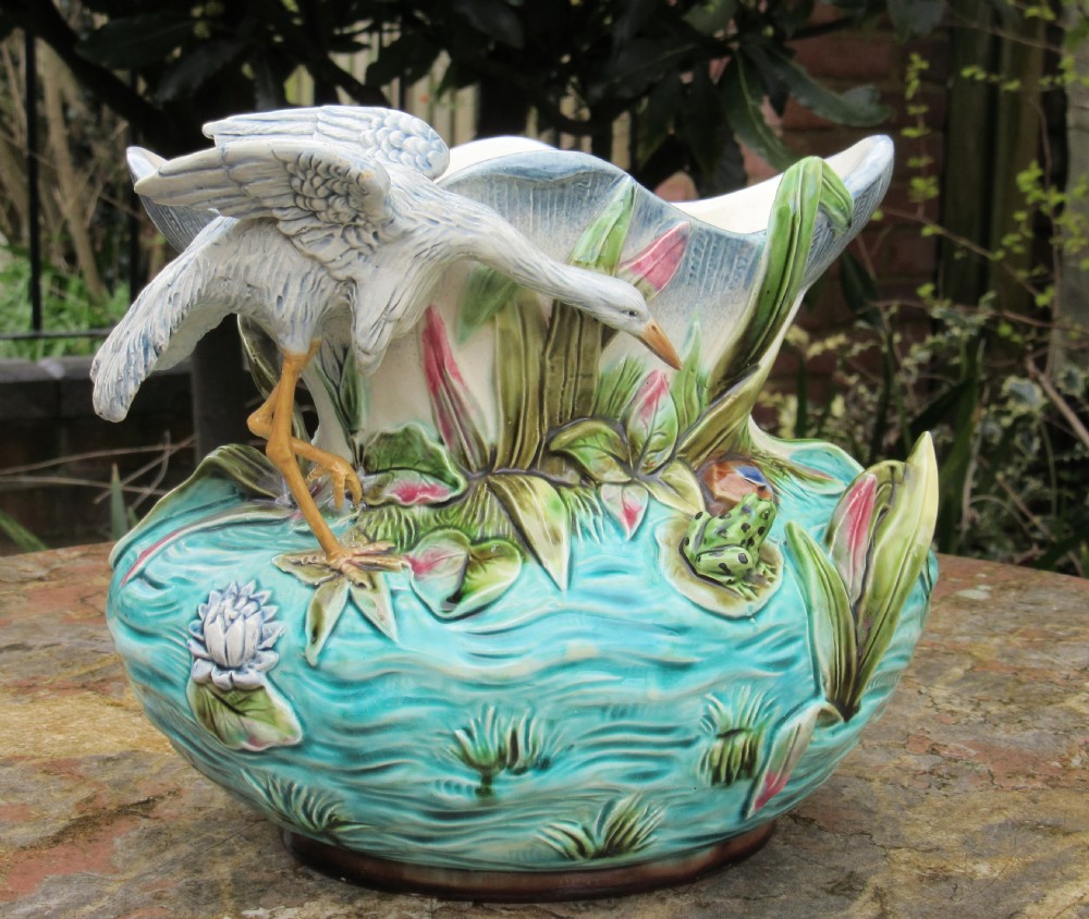 REICHARD KRAUSE MAJOLICA VASE c1880