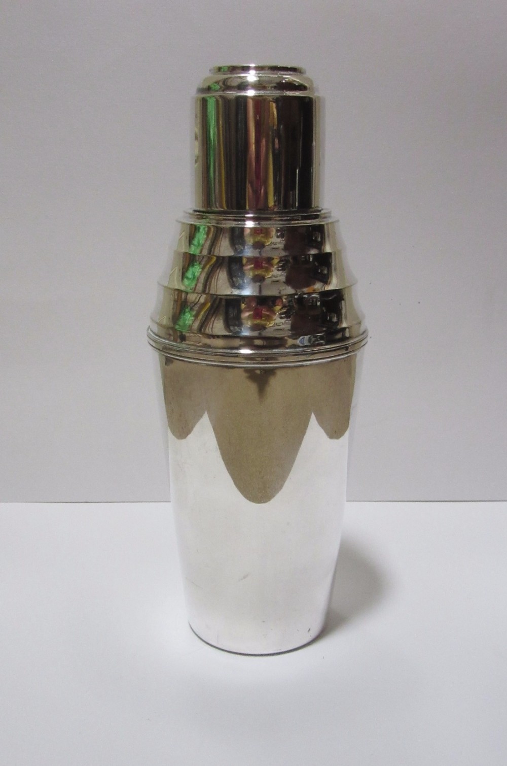 1920s SILVER PLATED JAMES DIXON COCKTAIL SHAKER 
