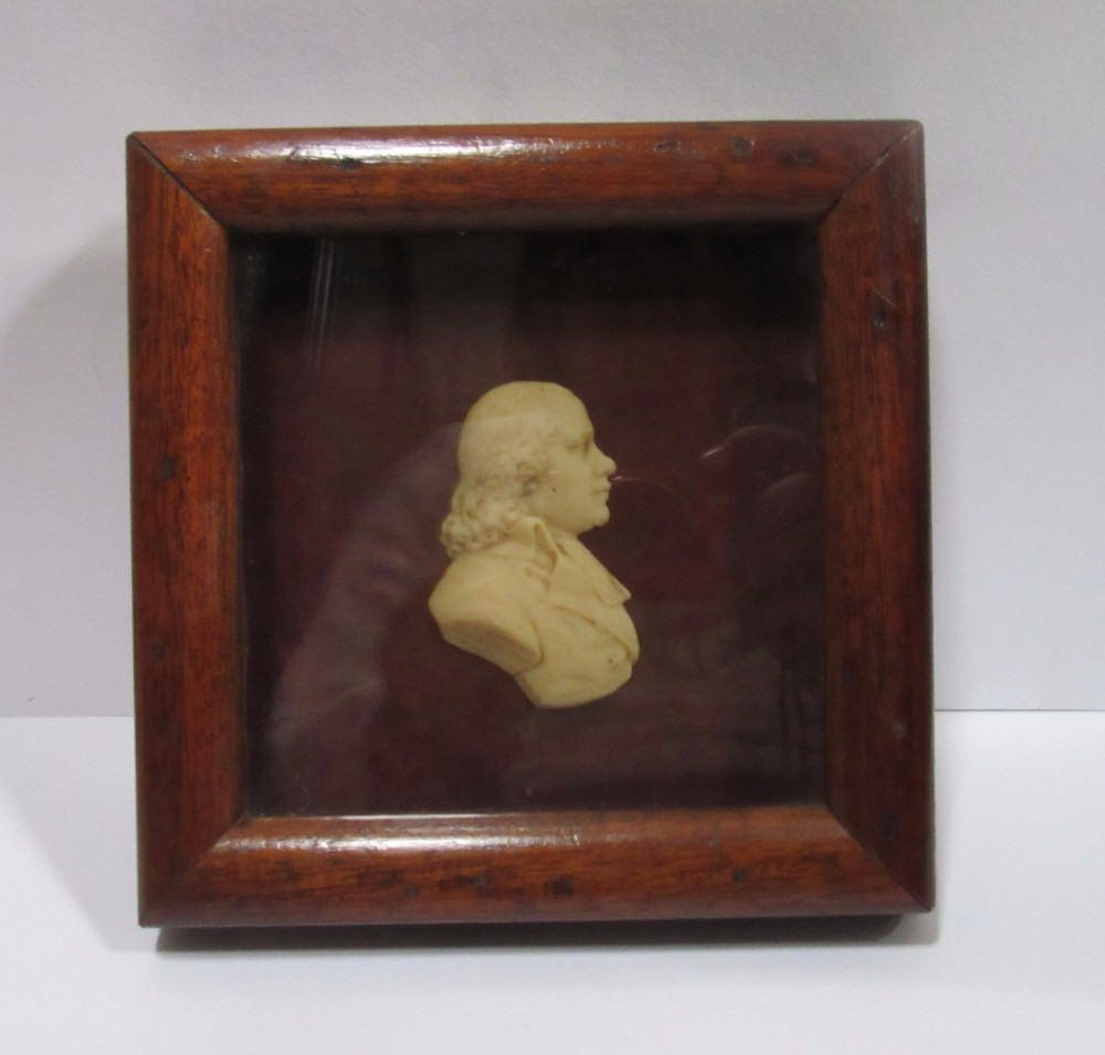 JAMES TASSIE WAX PORTRAIT OF ALEX WAUGH 1794