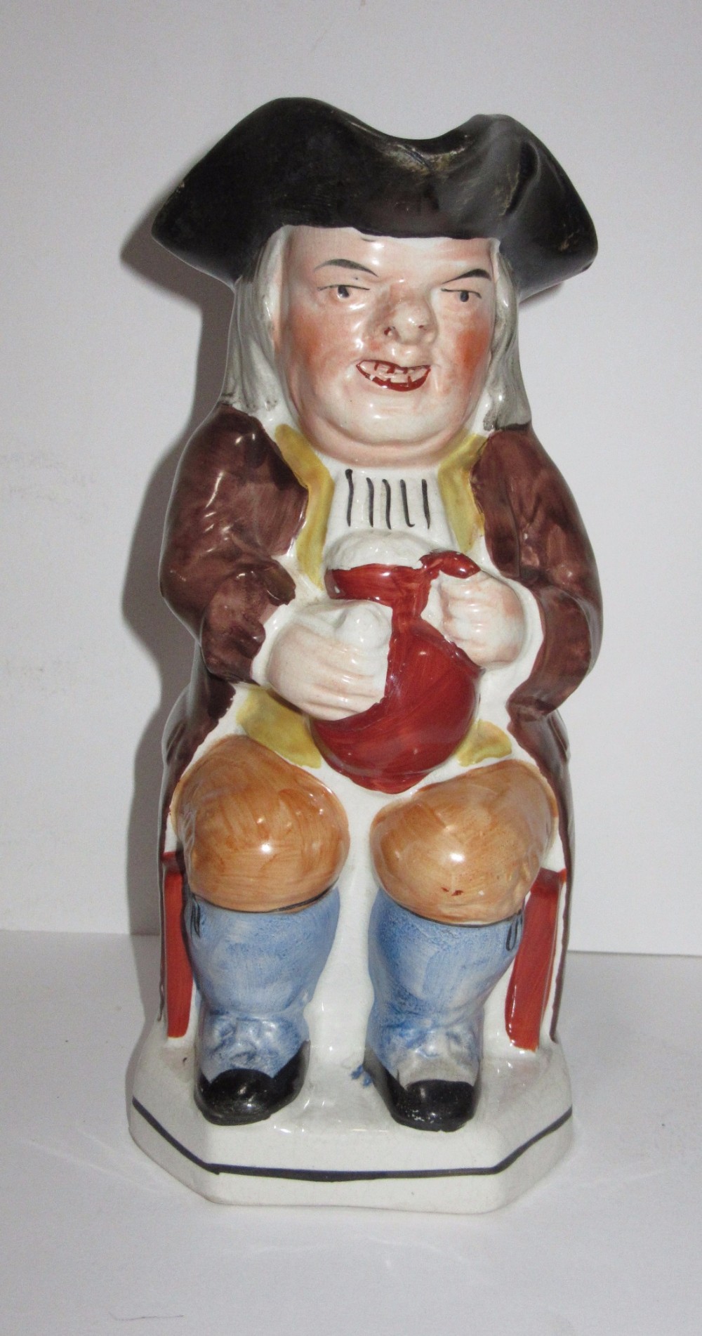 ENGLISH STAFFORDSHIRE POTTERY TOBY JUG