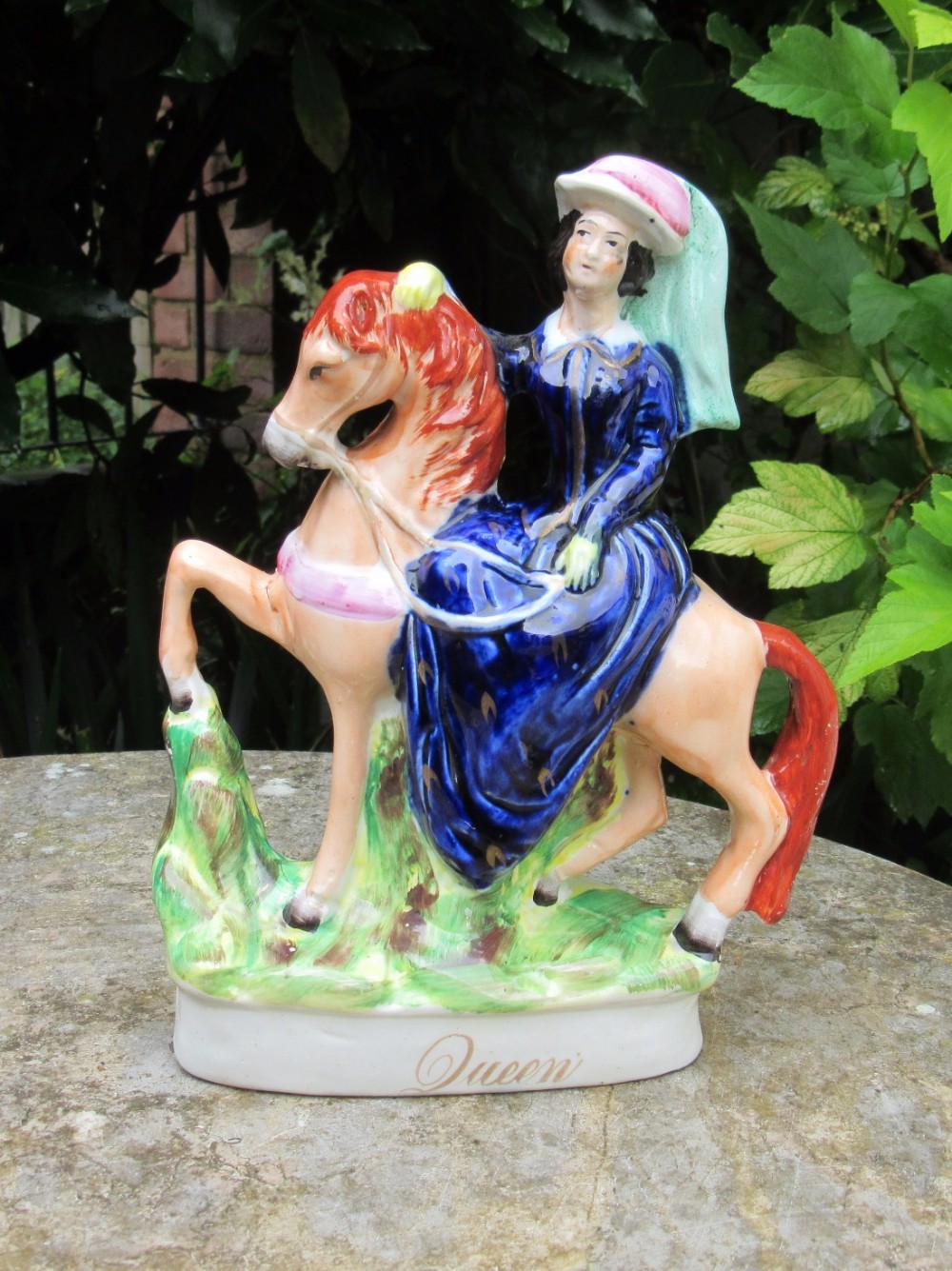 STAFFORDSHIRE FIGURE OF QUEEN VICTORIA c1860