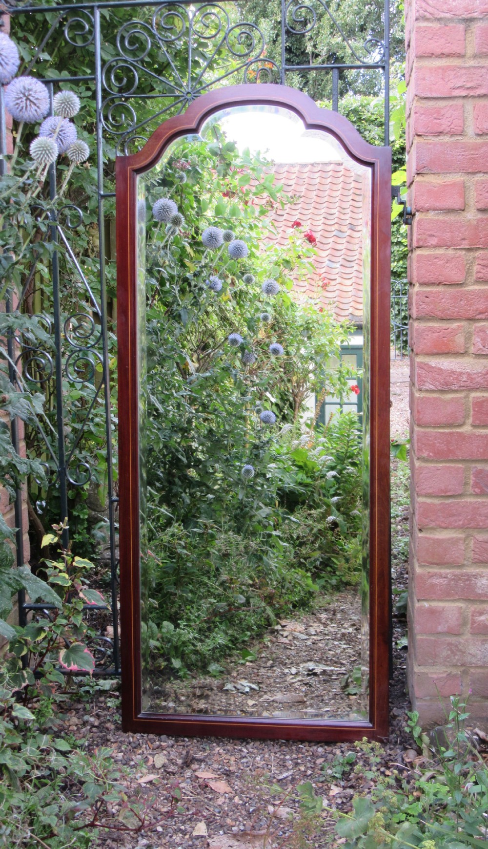 EDWARDIAN INLAID MAHOGANY DRESSING MIRROR c1910 View III