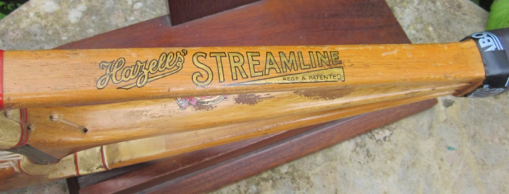 HAZELL'S STREAMLINE RED STAR TENNIS RACQUET RACKET ART DECO View III