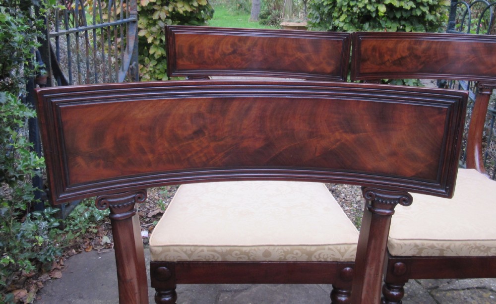 FINE SET OF FOUR WILLIAM IV MAHOGANY DINING CHAIRS View VI
